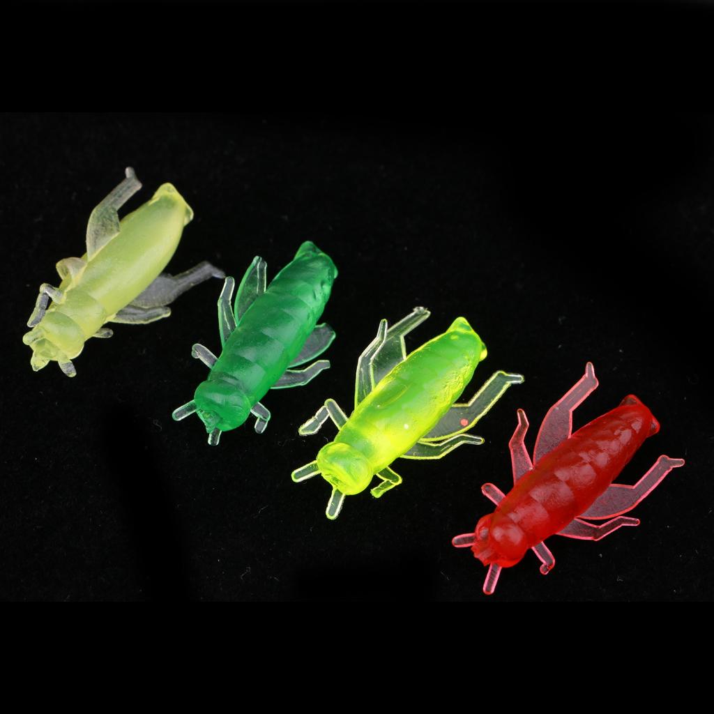 100pcs Artificial Cricket Bait Fishing Soft Lure Insect Bait Lure Flies Hook