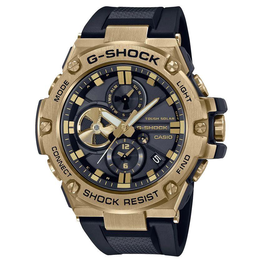 Đồng Hồ Nam Dây Nhựa Casio G-SHOCK GST-B100GB-1A9DR | Năng lượng mặt trời | Bluetooth | GST-B100GB-1A9