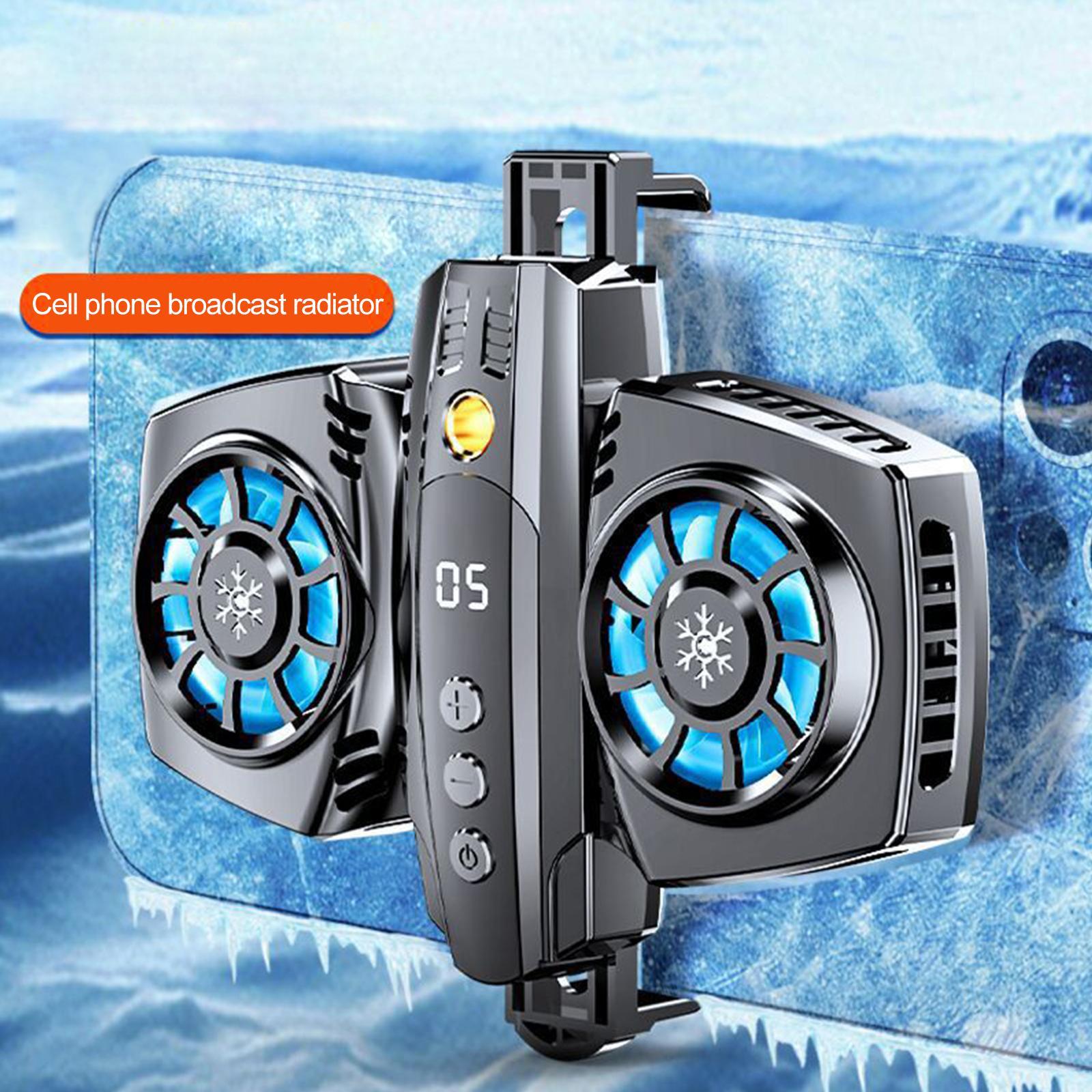 Cell Phone Cooler Semiconductors with RGB Lights Portable Heat Dissipation for