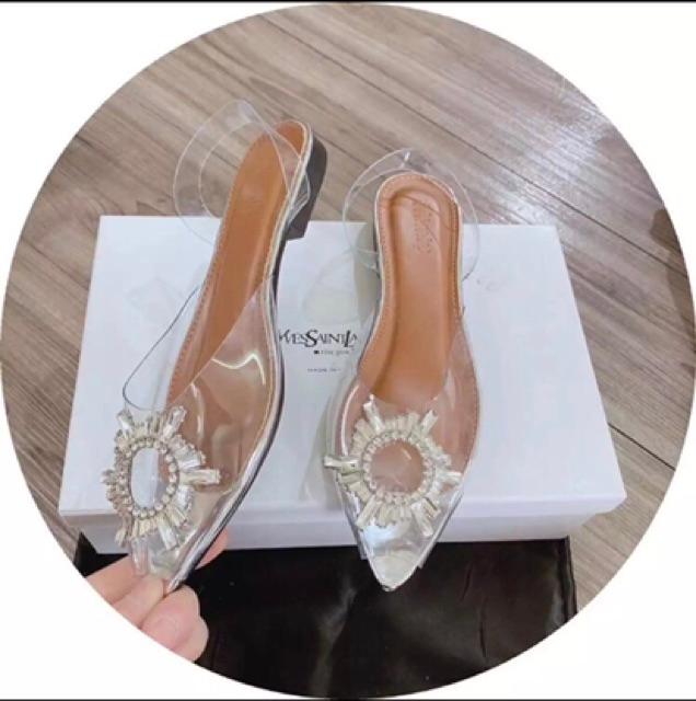 Giày Khoá Pha Lê Lấp Lánh