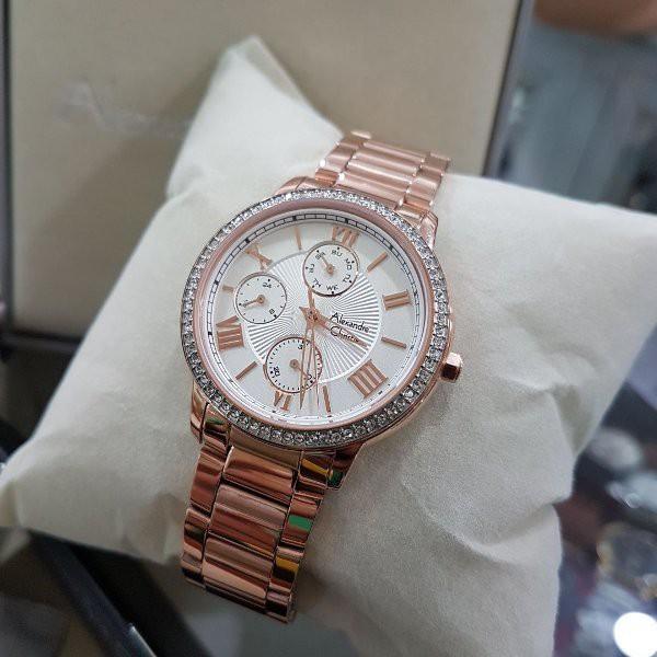 Đồng hồ đeo tay Nữ hiệu Alexandre Christie 2648BFBRGSL