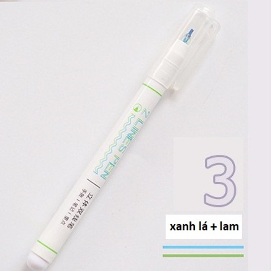 Bút mực hai ngòi double line 0.5mm, trang trí sổ tay nhiều màu sắc