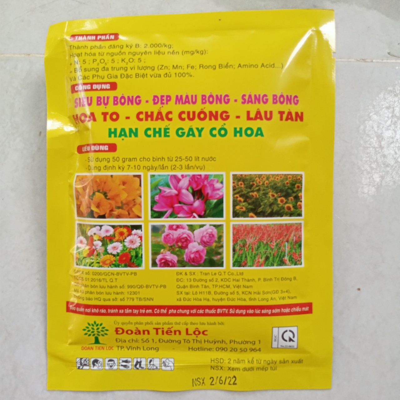Vua bự bông vạn thọ cúc mai lan gói 100gr