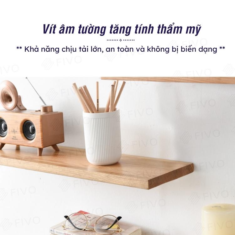 Kệ Treo Tường Trang Trí Gỗ MDF 17mm FIVO FB41 Đơn Giản Tiện Dụng Dễ Dàng Gắn Tường - Hàng Chính Hãng