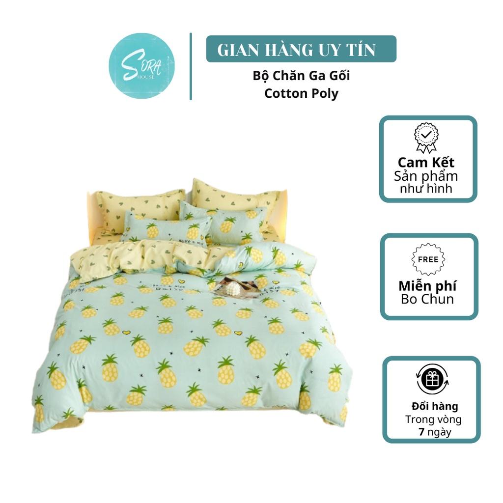 Bộ chăn ga poly dứa xinh xắn