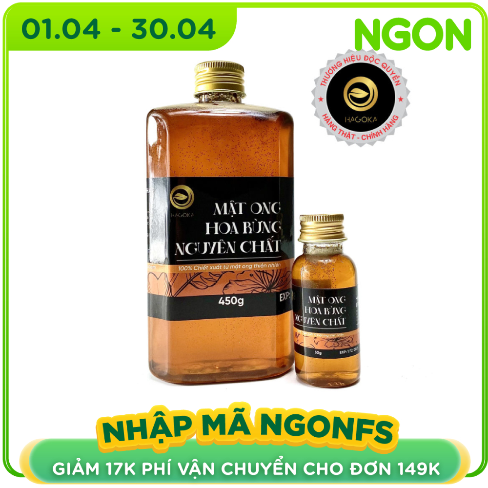 Mật ong rừng nguyên chất loại 450g chai nhựa