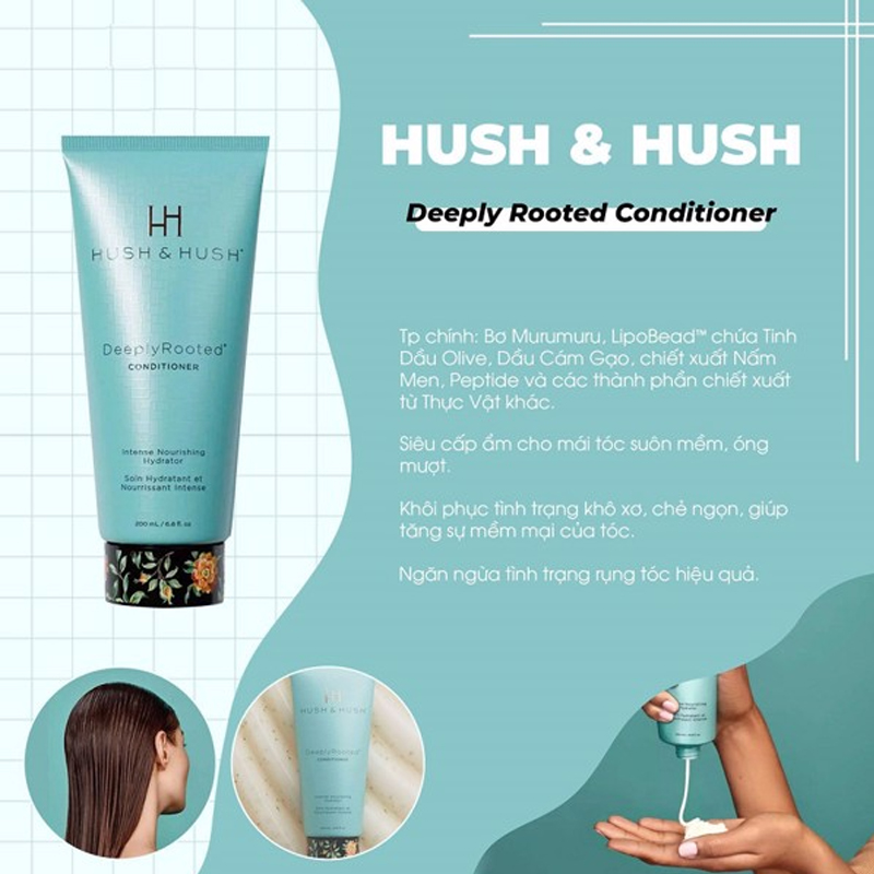 Dầu xả Hush And Hush DeeplyRooted Conditioner 100ml