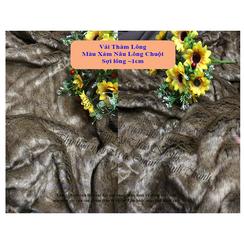 ☀️NHIỀU MÀU - VẢI LÔNG DÀI LÔNG HỒ LY | THẢM LÔNG DÀI Sang Trọng Dùng Chụp Ảnh Sản Phẩm Lót Bàn Trang Điểm, Tủ Kệ, Decor- Kin Shop Handmade