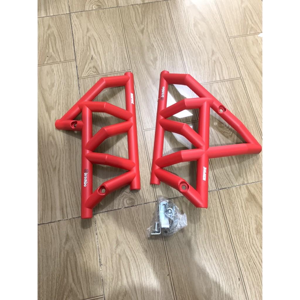 Ốp sườn xe winner v1 kiểu ducati màu đỏ chất liệu nhựa