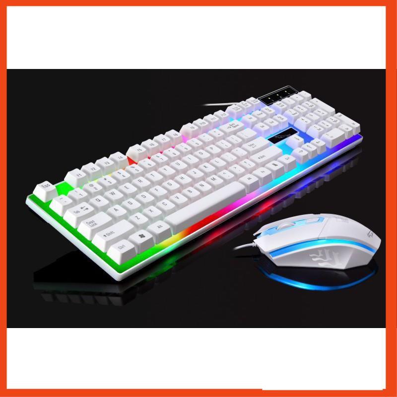 Bộ bàn phím giả cơ PRO G21 kèm chuột/ Bàn phím cơ K60 chuyên Gaming Có LED RGB 7 Màu Siêu Ấn Tượng