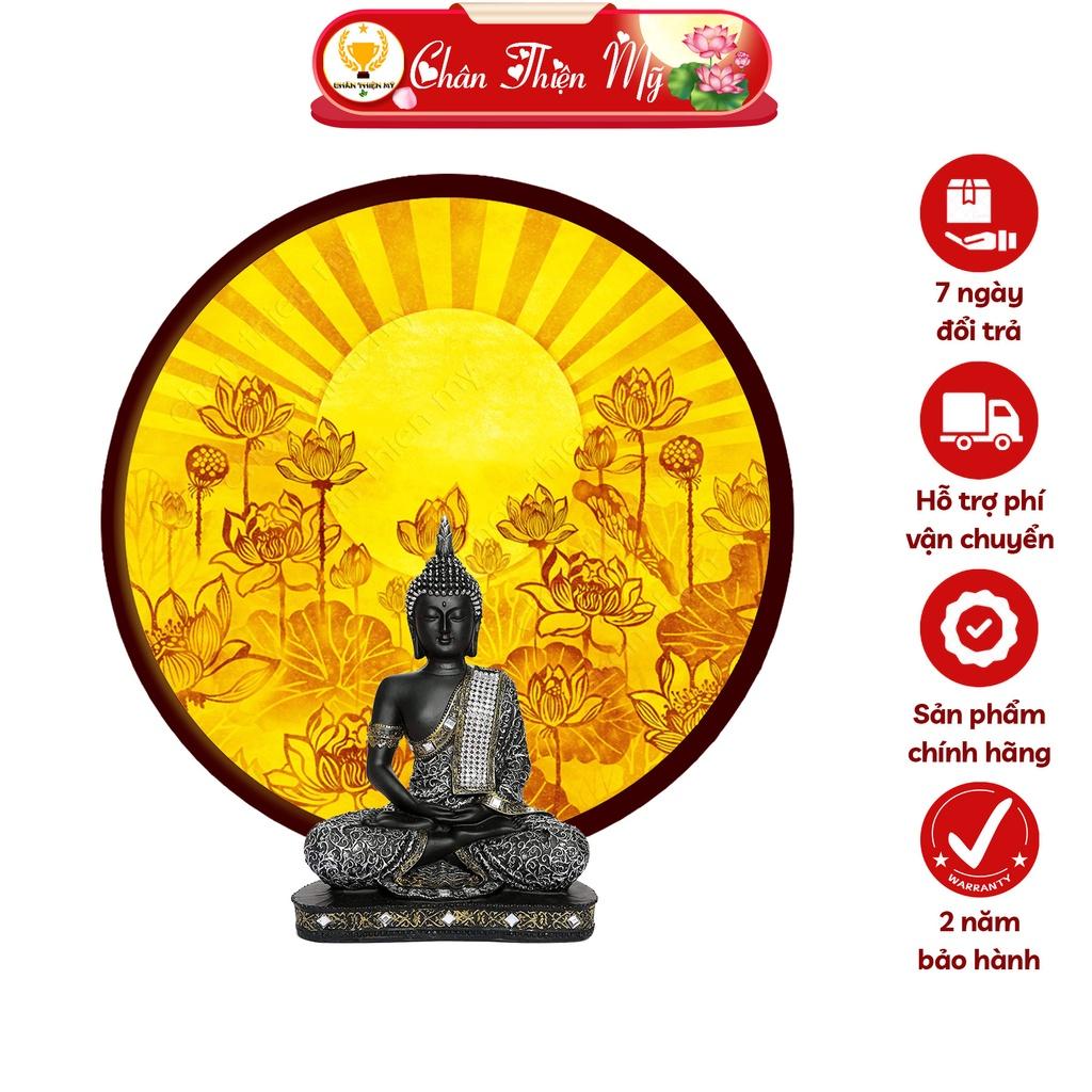 Đèn Thờ Hào Quang Phật Tranh Trúc Chỉ Tròn, Trang Trí Bàn Thờ, Hào Quang Trúc Chỉ Hoa Sen TC-HQ-133
