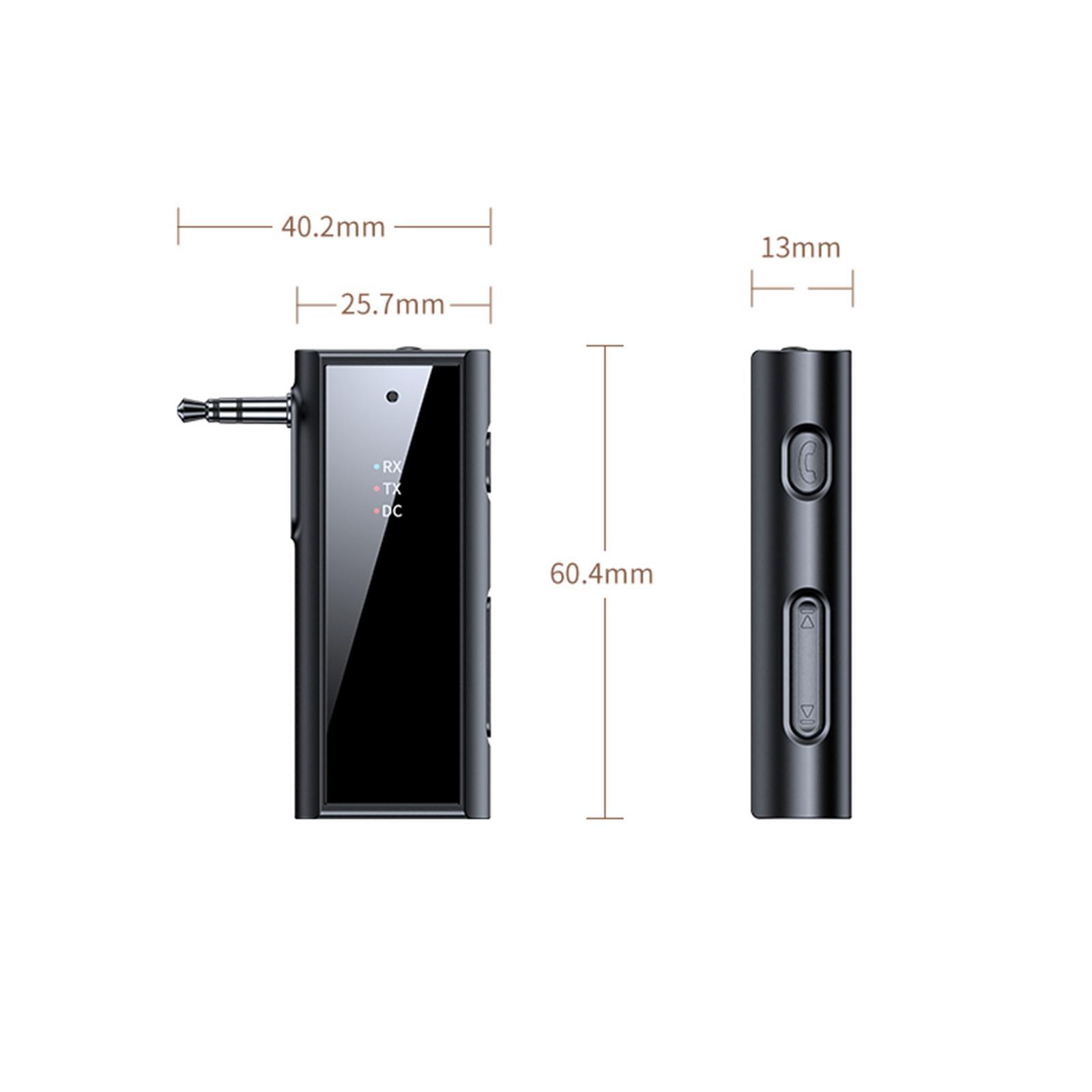 Bluetooth 5.1 and Receiver 2 in 1, Car Audio Bluetooth AUX Adapter TX and .5mm Bluetooth Adapter for Earbuds Stereo