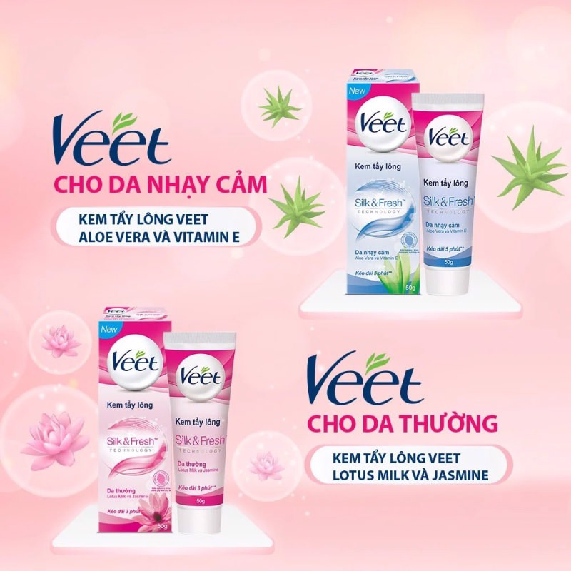 Kem Tẩy Lông Veet Hair Removal Cream 50g