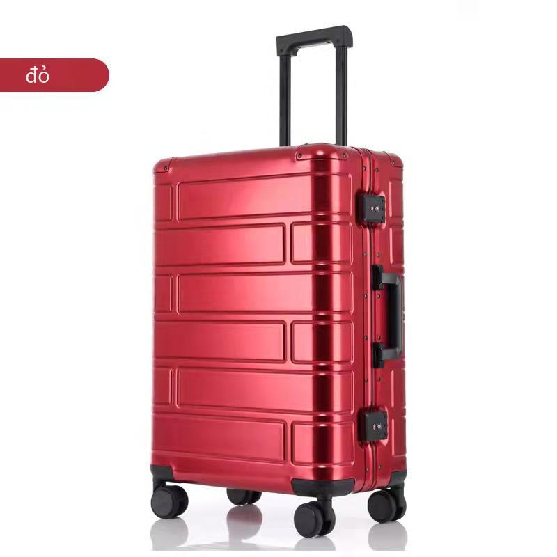 Khuyến mại mới hoàn toàn bằng hợp kim nhôm vali kinh doanh vali nam sinh viên mật khẩu hộp nữ xe đẩy trường hợp bánh xe nội trú trường hợp