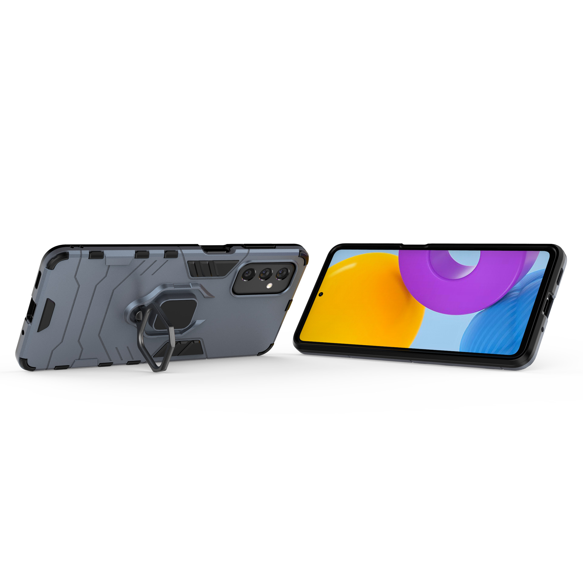 Ốp lưng dành cho Samsung Galaxy M52 iron chống sốc kèm iring - Hàng nhập khẩu