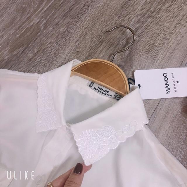 ÁO SƠ MI CỔ REN TAY DÀI XINH XUẤT SẮC