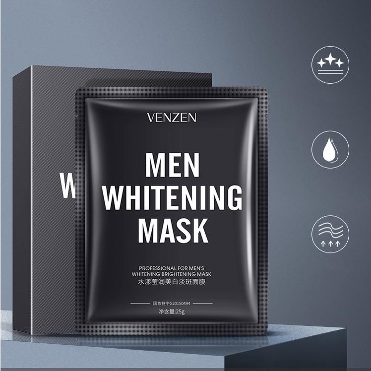 Mặt nạ nam giới làm trắng và sáng da Venzen Men Whitening Mask 25g