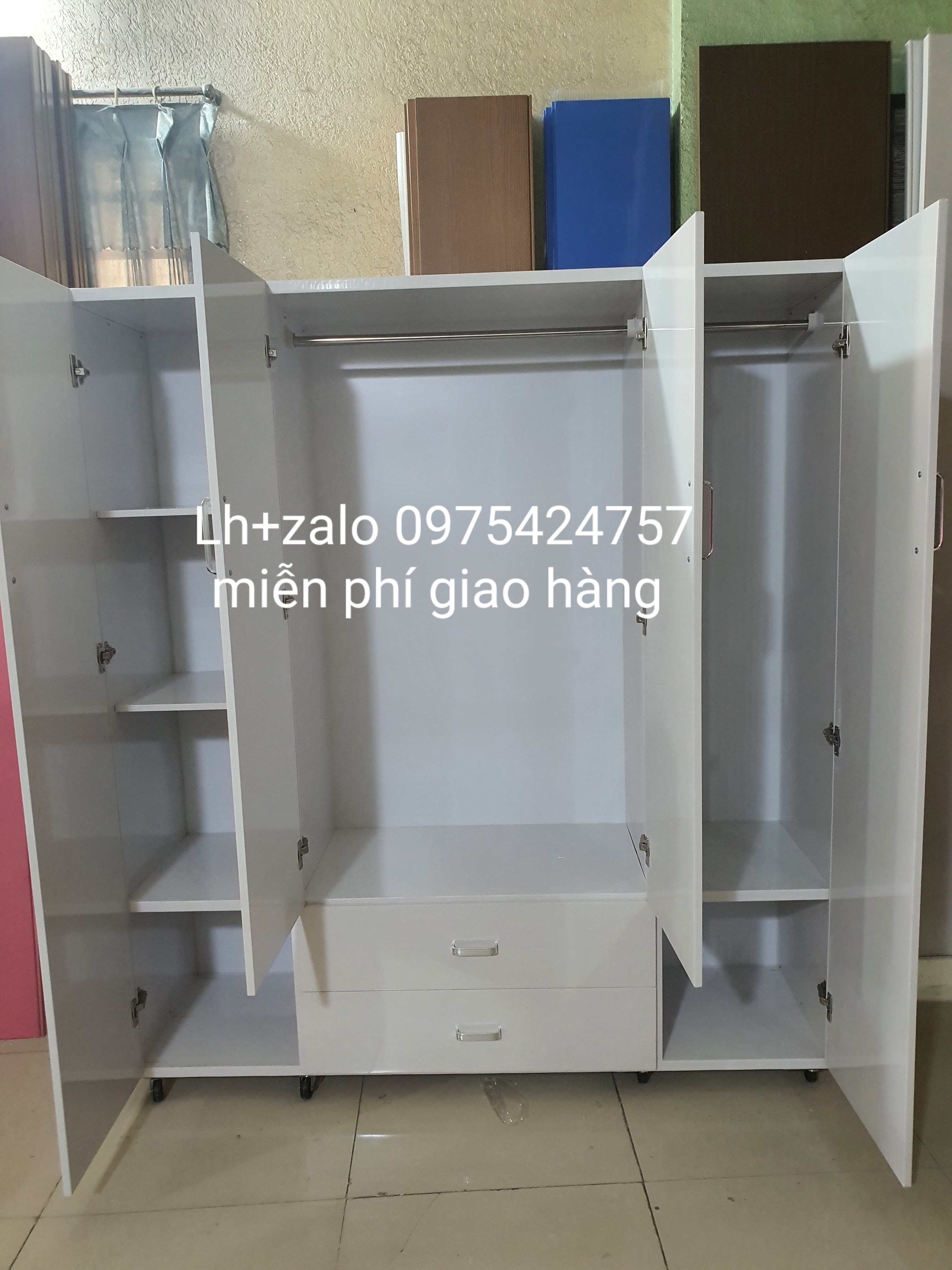 Tủ nhựa đài loan 4 cánh freeship