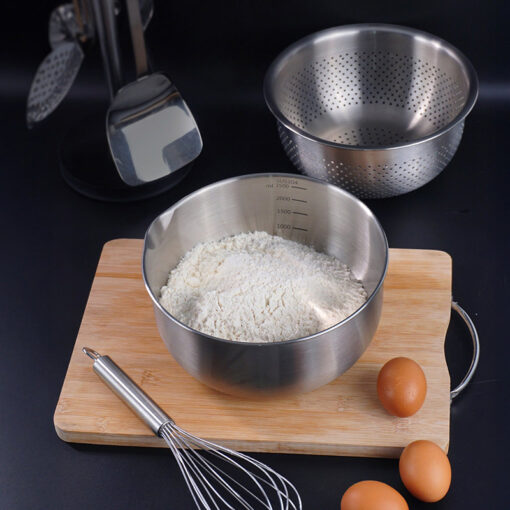 Set âu và rổ inox GKÖCH 2IN1 MYXED1718 (KT 20,5cm và 21cm) hàng chính hãng