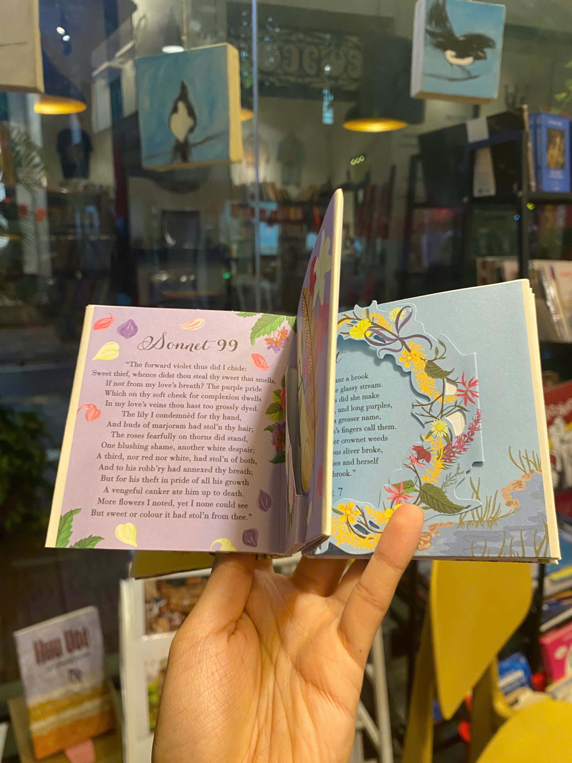 Sách - Shakespeare on Flowers by Panorama Pops | English Classics Poetry - Drama Fiction Quotes