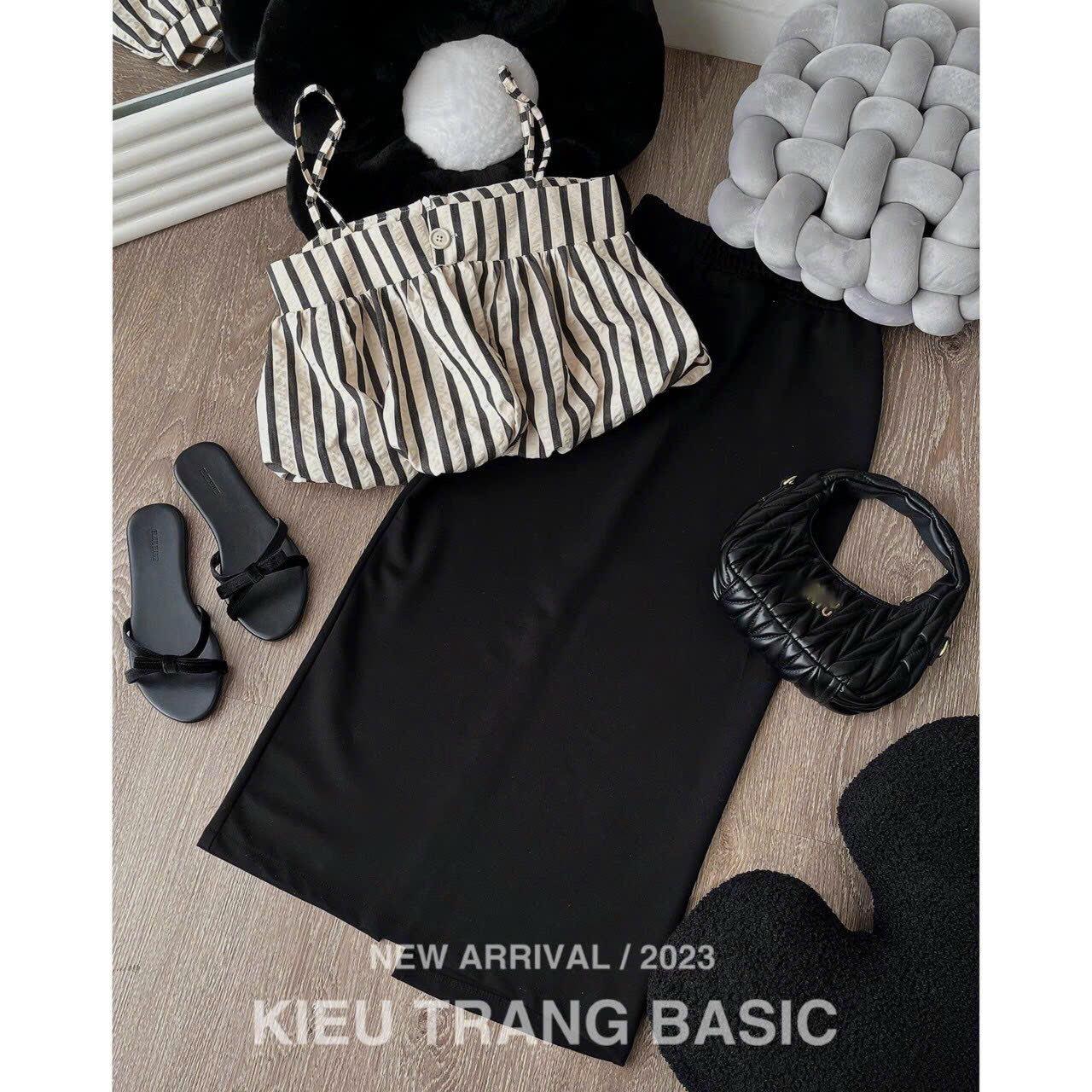 SET ĐI CHƠI, SET 2 MÓN ÁO BÍ CÚP NGỰC 2S PHỐI CHÂN VÁY DÀI SIÊU HOT