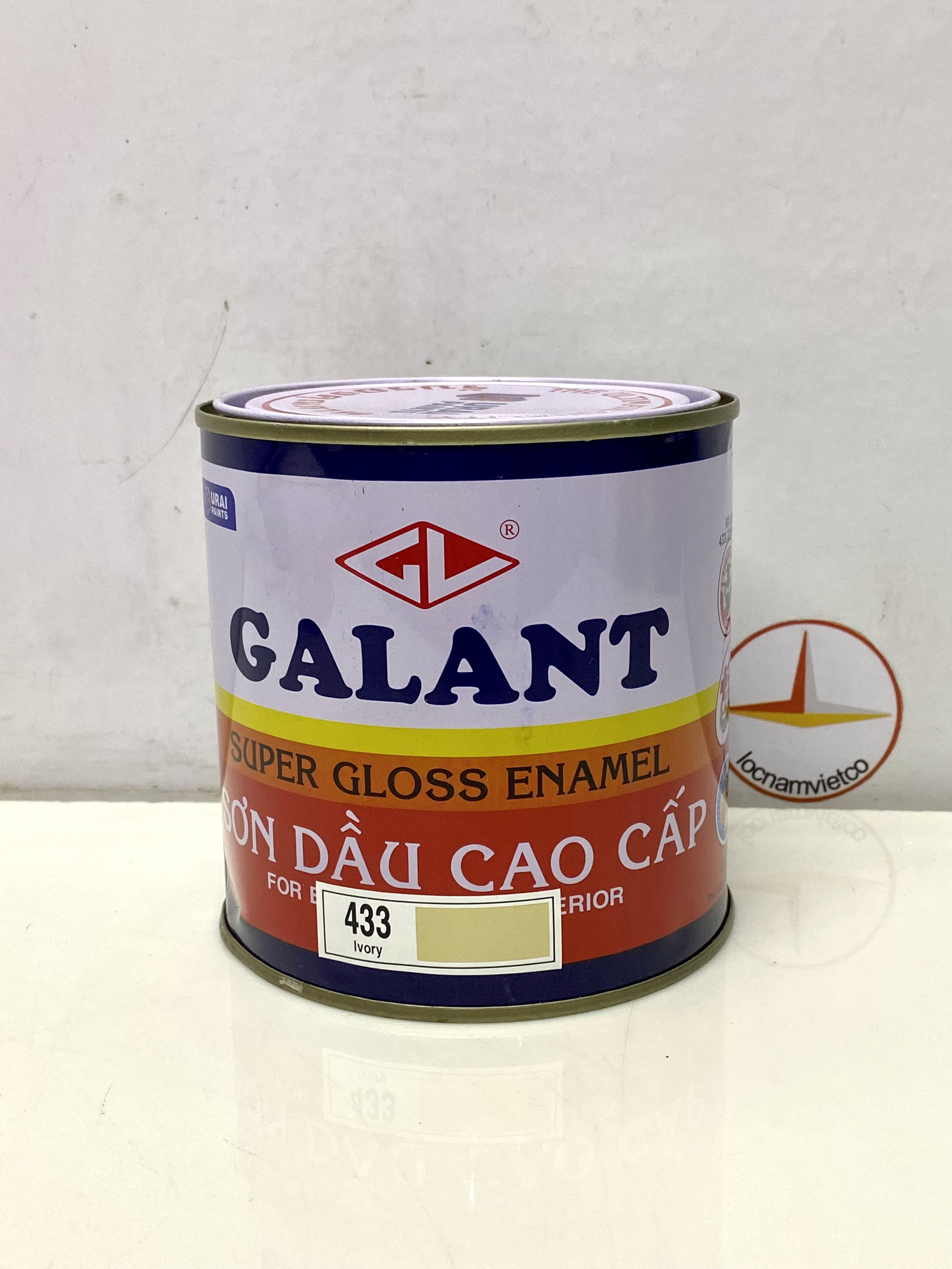 Sơn dầu Galant màu vàng Ivory 433 _ 0.8L