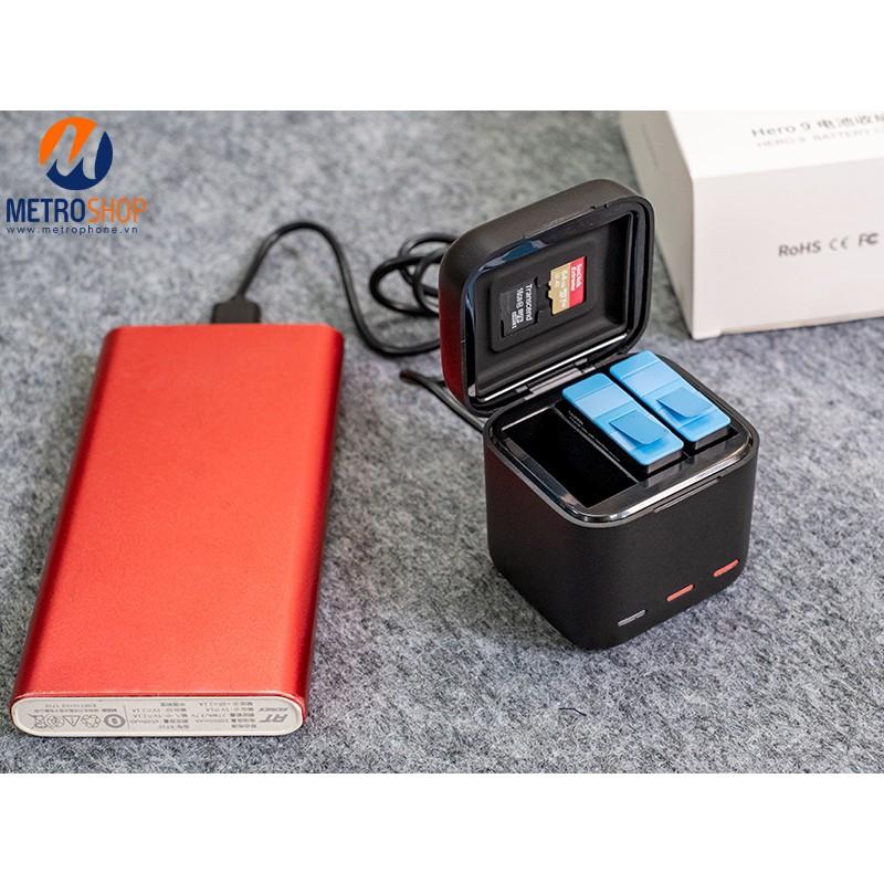 DOCK SẠC DÀNH CHO GOPRO 10 / GOPRO 9 TELESIN CHÍNH HÃNG - HÀNG NHẬP KHẨU