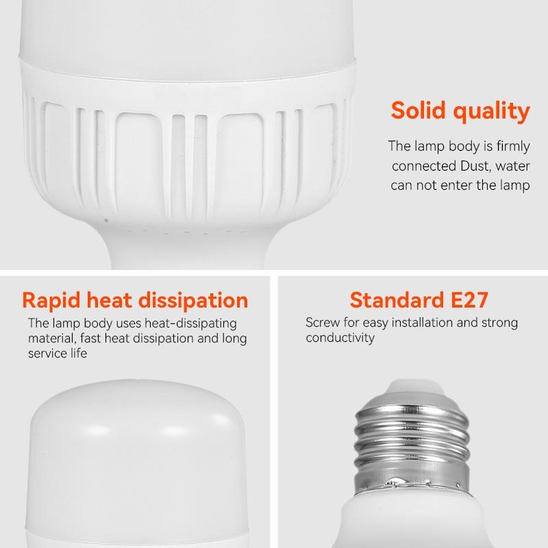 Bóng Đèn LED E27 Tiết Kiệm Năng Lượng 6500K 5W 10W 15W 20W 30W 40W 50W
