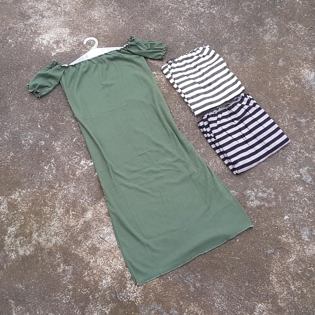 Váy body trễ vai thun gân thời trang XIXO - DAM0018