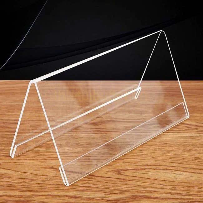 Combo 10-50 cái 6x20cm, Kệ mica chức danh, bảng tên học sinh, menu mica chữ A 2 mặt, bảng giá, tên sản phẩm