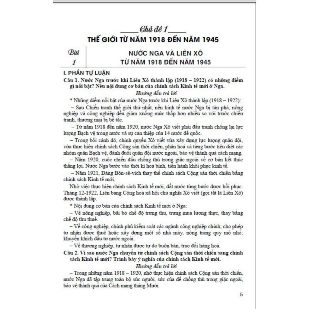 Sách - Trả Lời Câu Hỏi Lịch Sử Lớp 9 - Tự Luận Và Trắc Nghiệm - Dùng Chung Cho Các Bộ SGK Hiện Hành - Hồng Ân