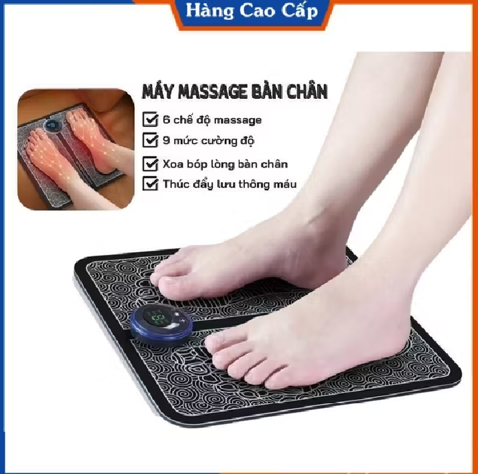 Thảm massage chân xung điện giúp lưu thông máu giảm đau mỏi