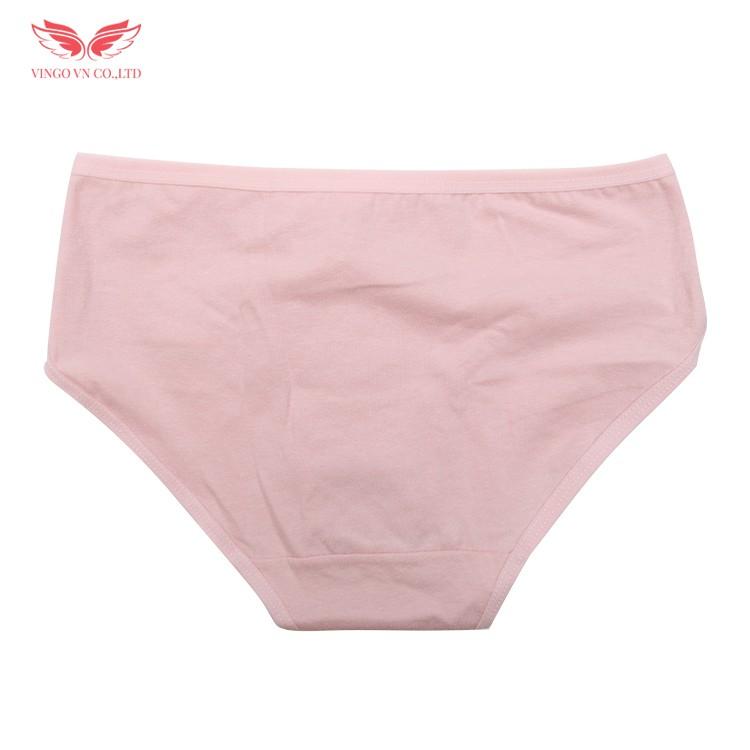 Quần lót Cotton Nữ Trơn Đính Nơ Dáng 3/4 basic Vingo 5 Màu Q124 VNGO