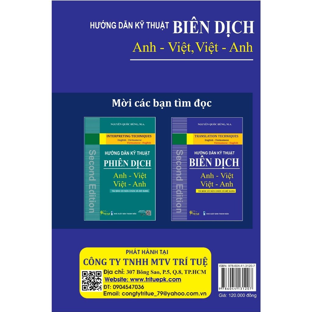 Hướng dẫn kỹ thuật biên dịch Anh - Việt Việt - Anh