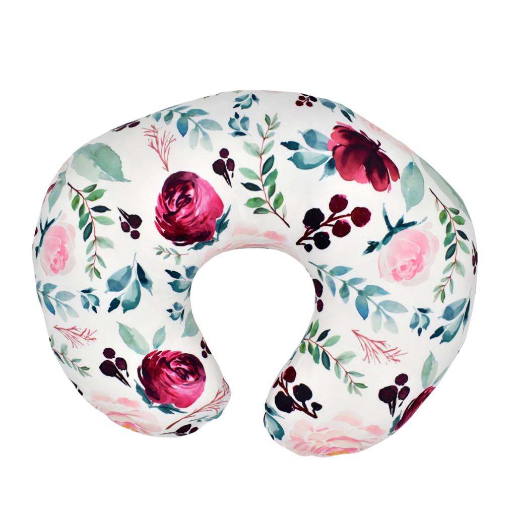 Soft Comfy Baby U Shape Pillow Cover Infants Newborn Nursing Slipcover