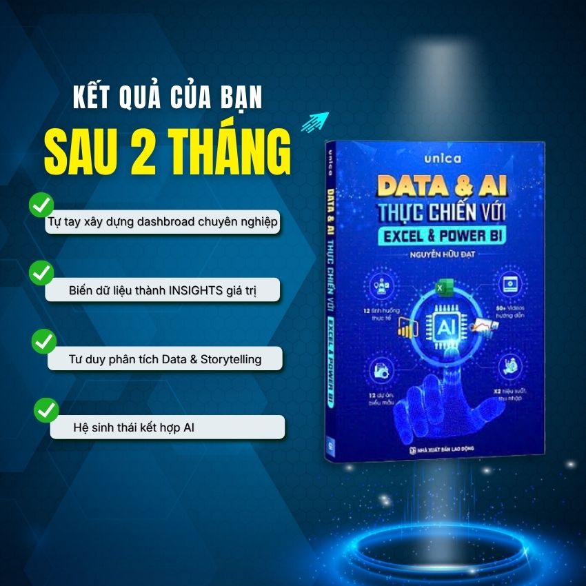 Sách Data & AI thực chiến với Excel & Power BI