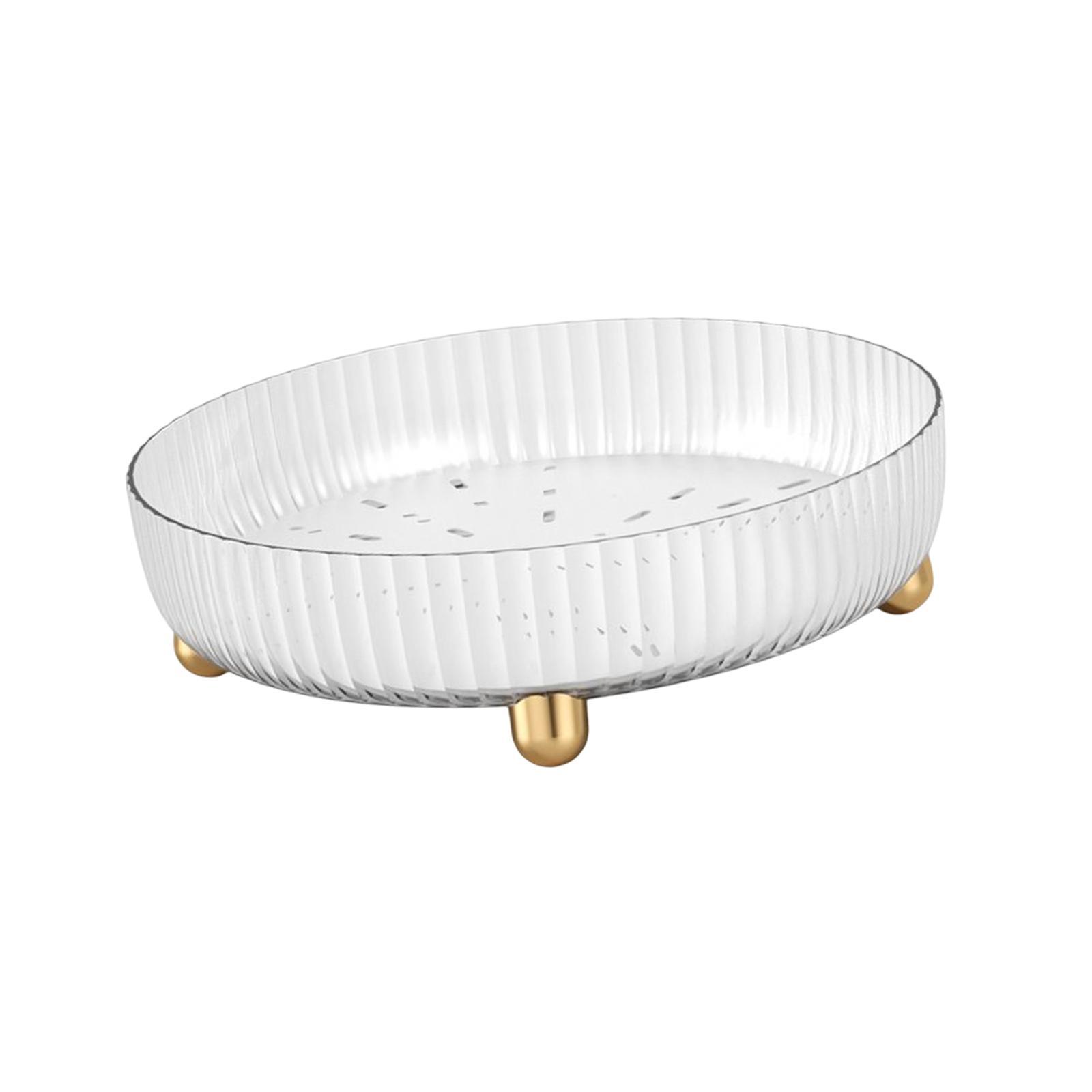 Fruit Plate Bathroom Countertop Organizer Cosmetic Storage Tray for Bathroom