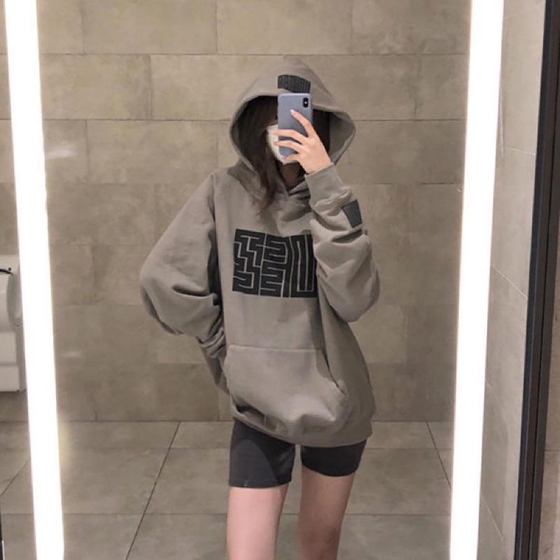 -Áo nỉ hoodie nữ mùa thu đông 2022 phiên bản HQ có mũ trùm đầu