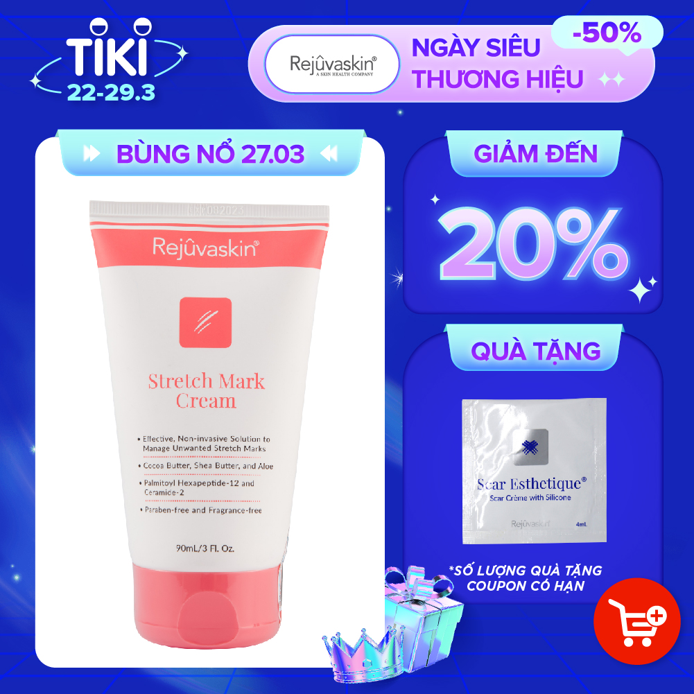 Kem phòng ngừa rạn da và giảm rạn da Rejuvaskin Stretch Mark Cream