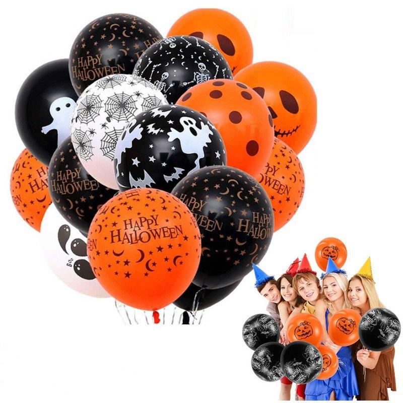 Bộ 10 Bong Bóng Trang Trí Tiệc Halloween, Giáng Sinh