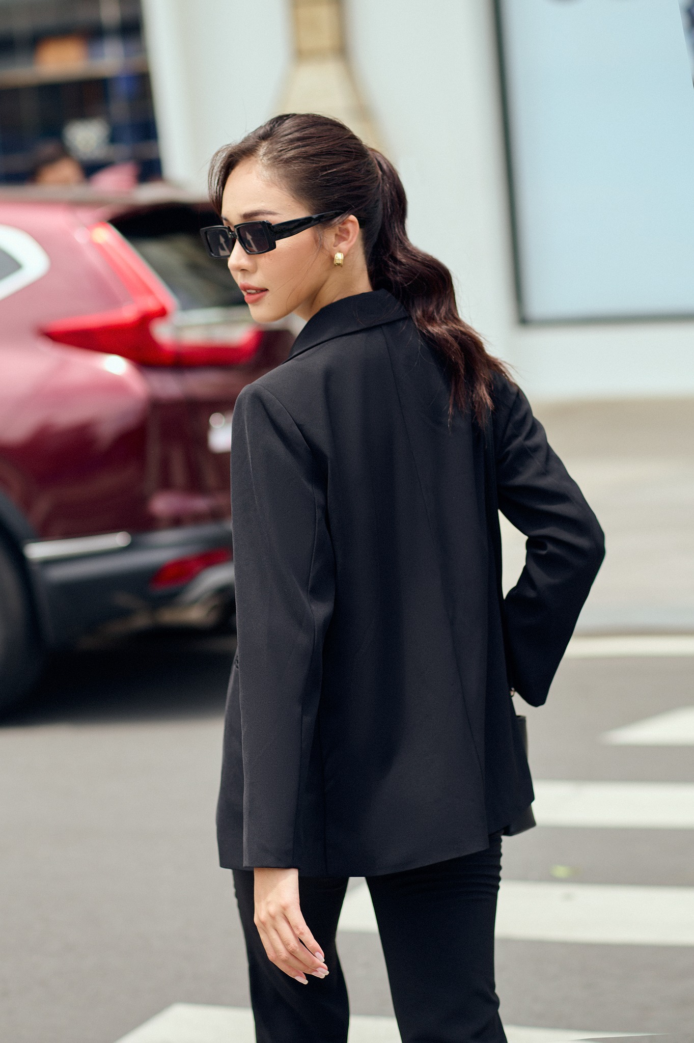 OLV - Áo khoác Basic Blazer in Black