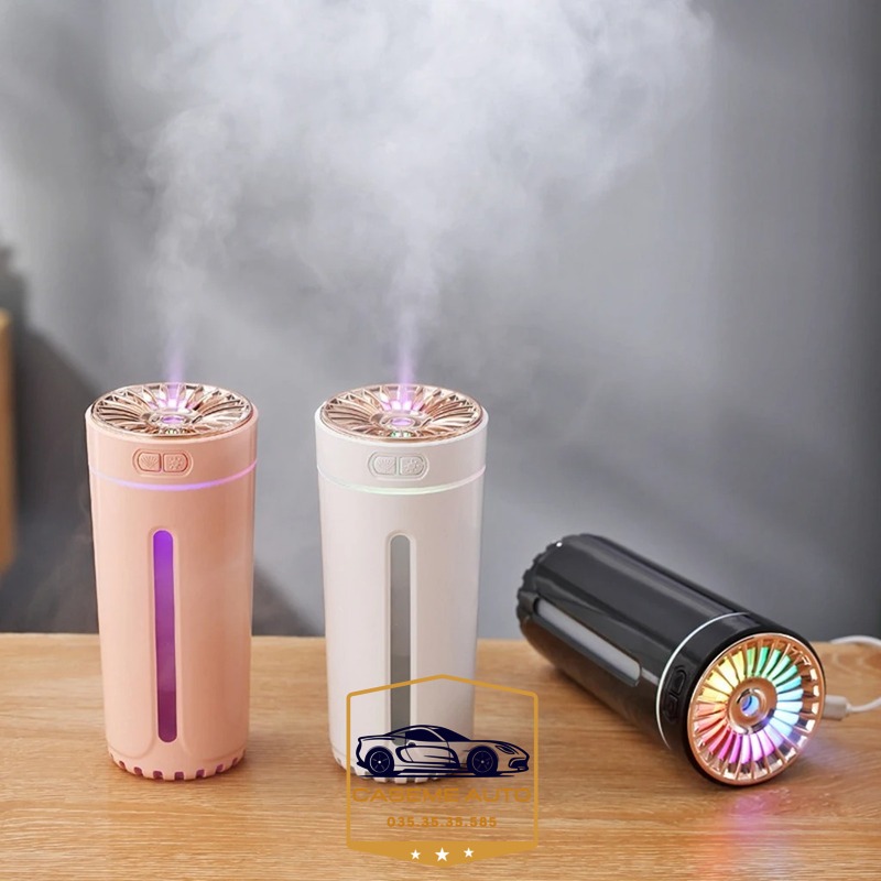 [Tặng Tinh Dầu] Máy Xông Khuếch Tán Tinh Dầu Trên Ô Tô, Xe Hơi Phun Sương Aroma, Máy Xông Tinh Dầu Ô Tô, Bàn Làm Việc - Hàng Nhập Khẩu