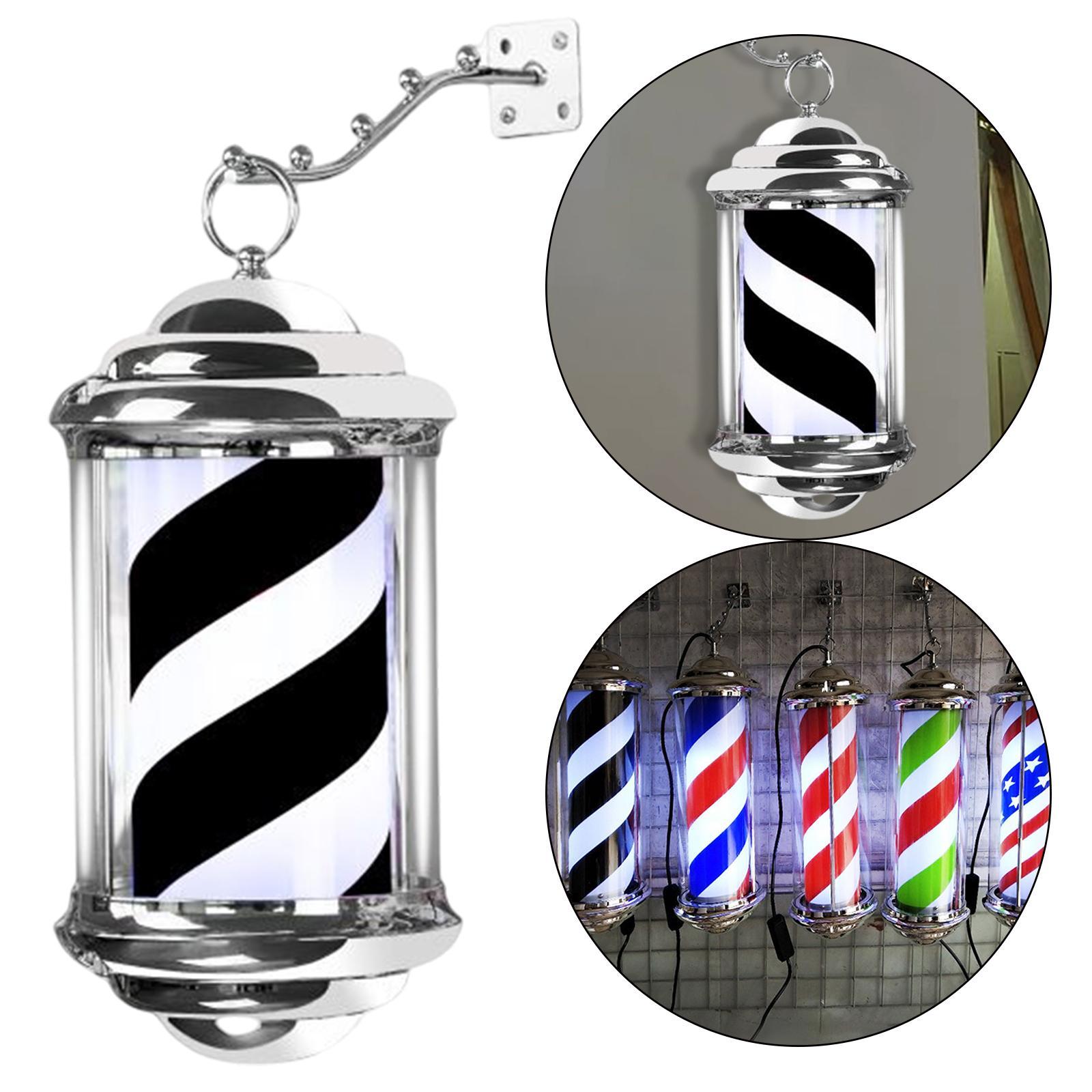 Rotating Barber Pole Light Hairdressing LED Stripes Outdoor