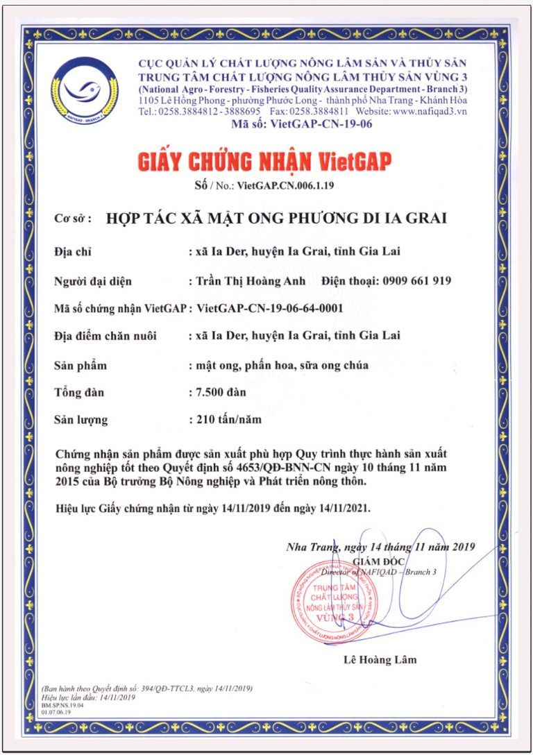 Mật ong Hoa Cà Phê Phương Di , nguyên chất 100% , đặc sản tây nguyên, sản xuất hoàn toàn tự nhiên, không phụ gia, chất bảo quản