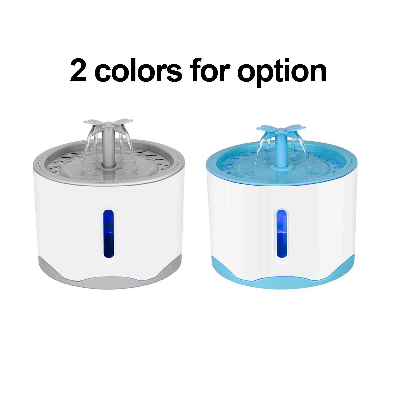 Bộ lọc nước cho mèo có đài phun nước dung tích 2.6L bằng vật liệu ABS sạc USB