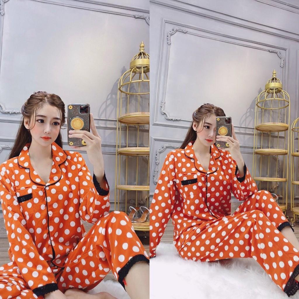 Set bộ pizama họa tiết chấm bi
