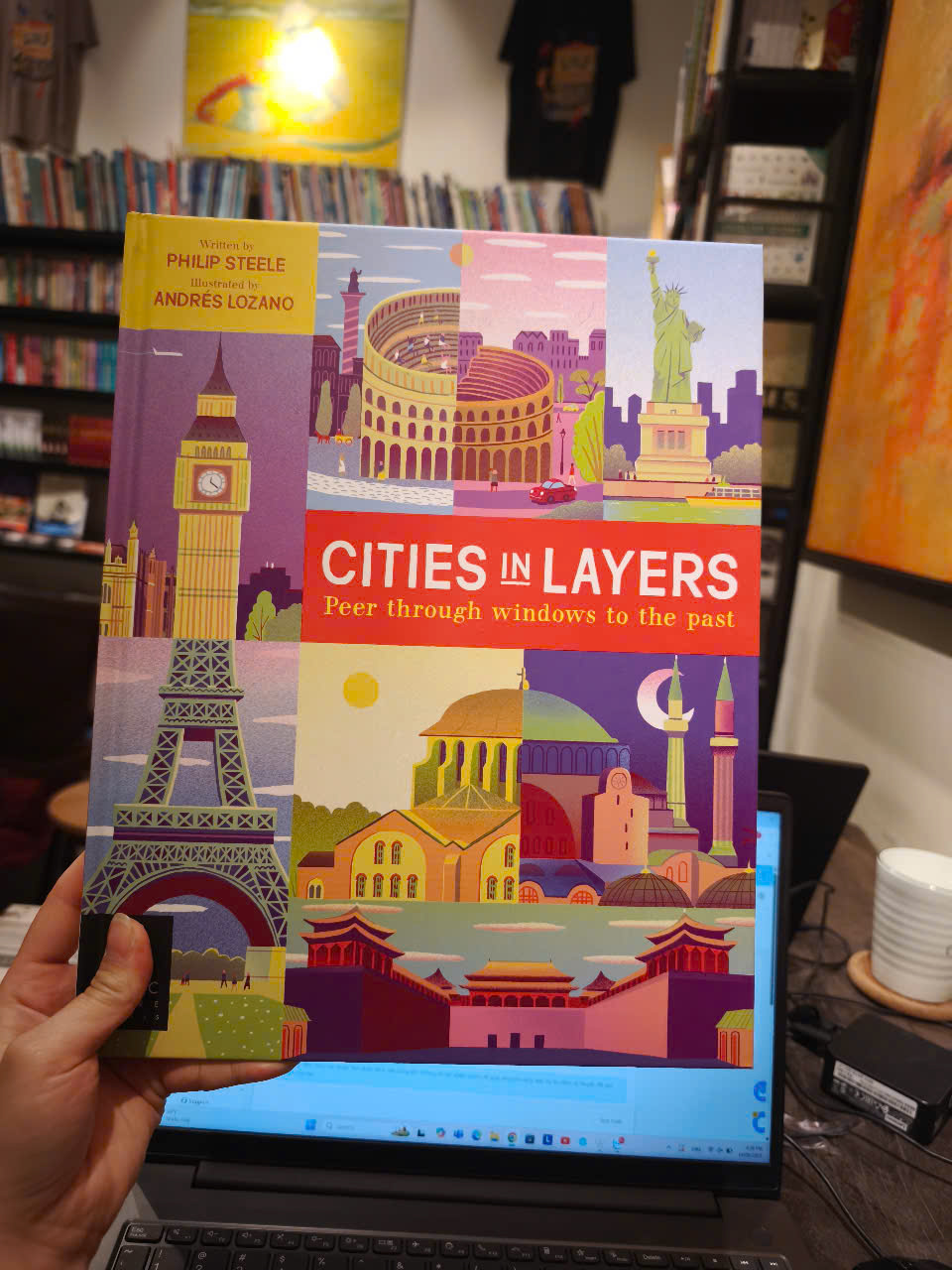 Sách - Cities in Layers by Philip Steele - Peer Through Windows To The Past