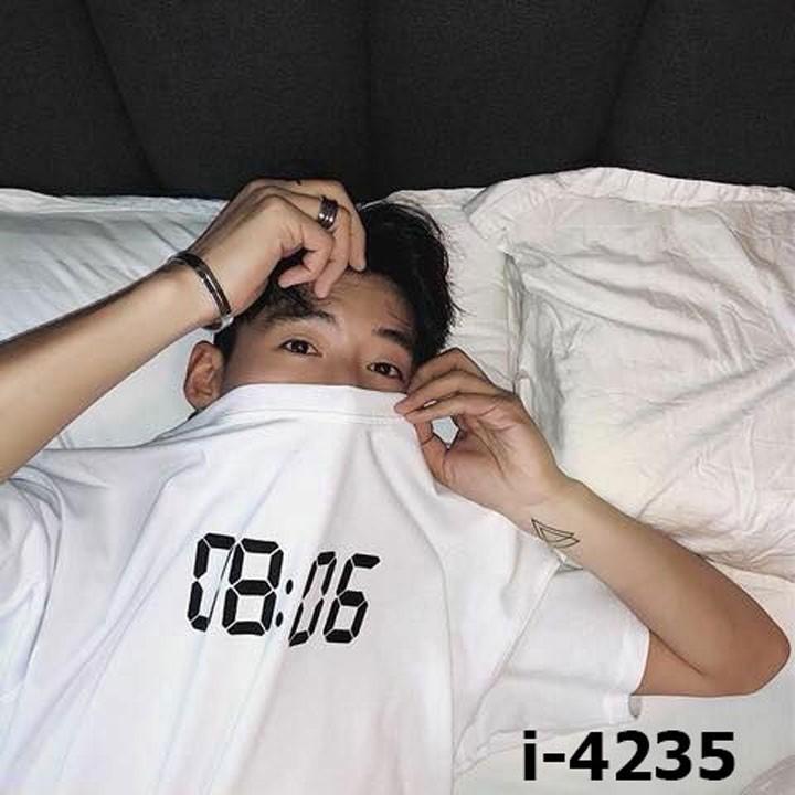 Áo thun nam nữ tay lỡ form rộng unisex vải dày mịn in phút giây