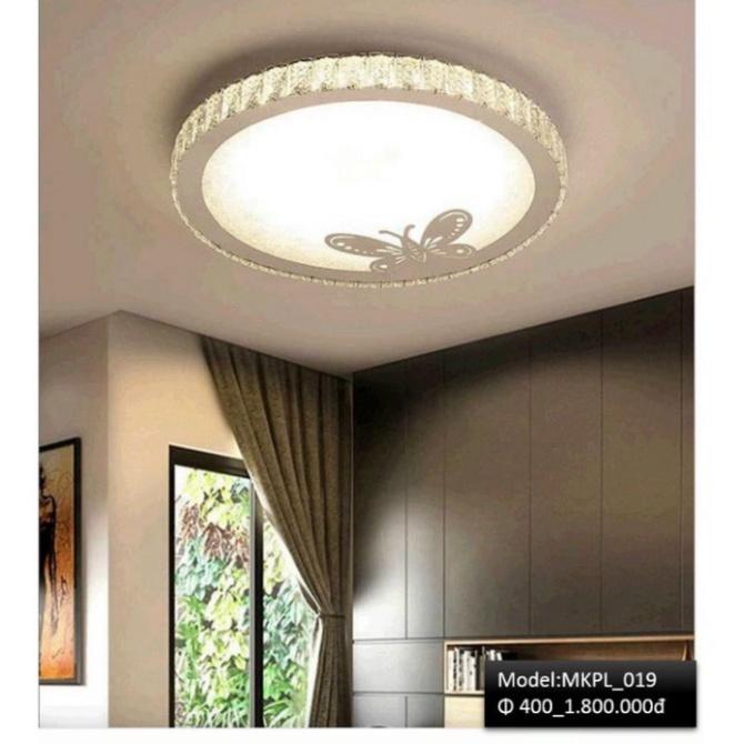 MKPL_13 Đèn mâm áp trần phale chuẩn K9 trang trí phòng khách, đèn trang trí trần tối tân DT HQ