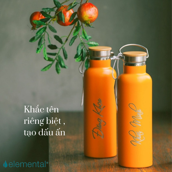 Bình giữ nhiệt Elemental cao cấp, set quà Ấm Áp, quà tặng ý nghĩa tặng người thân